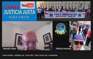 Lee más sobre el artículo Canal Justicia Justa de nuestra ONG transmite en directo desde la manifiestación en contra del gobierno de Boric en la Moneda